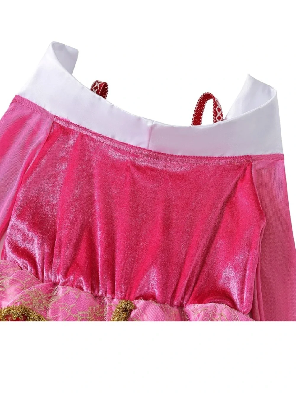 Girls' Pink and Gold Princess Costume Dress - Kids Theater Size 110 (4T)